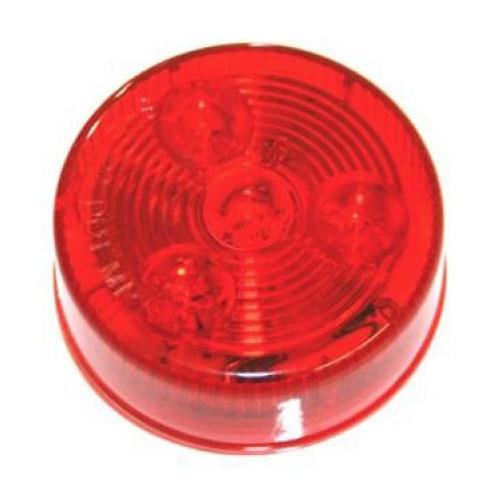 Red LED Clearance Light, 2" Round Clearance Lights PJ Trailers 