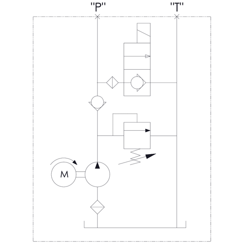 Pompe hydraulique, simple action avec télécommande et réservoir de 4 pintes