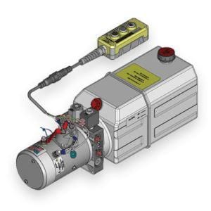 Triple Action KTI Hydraulic Pump w/Remote Pumps KTI 