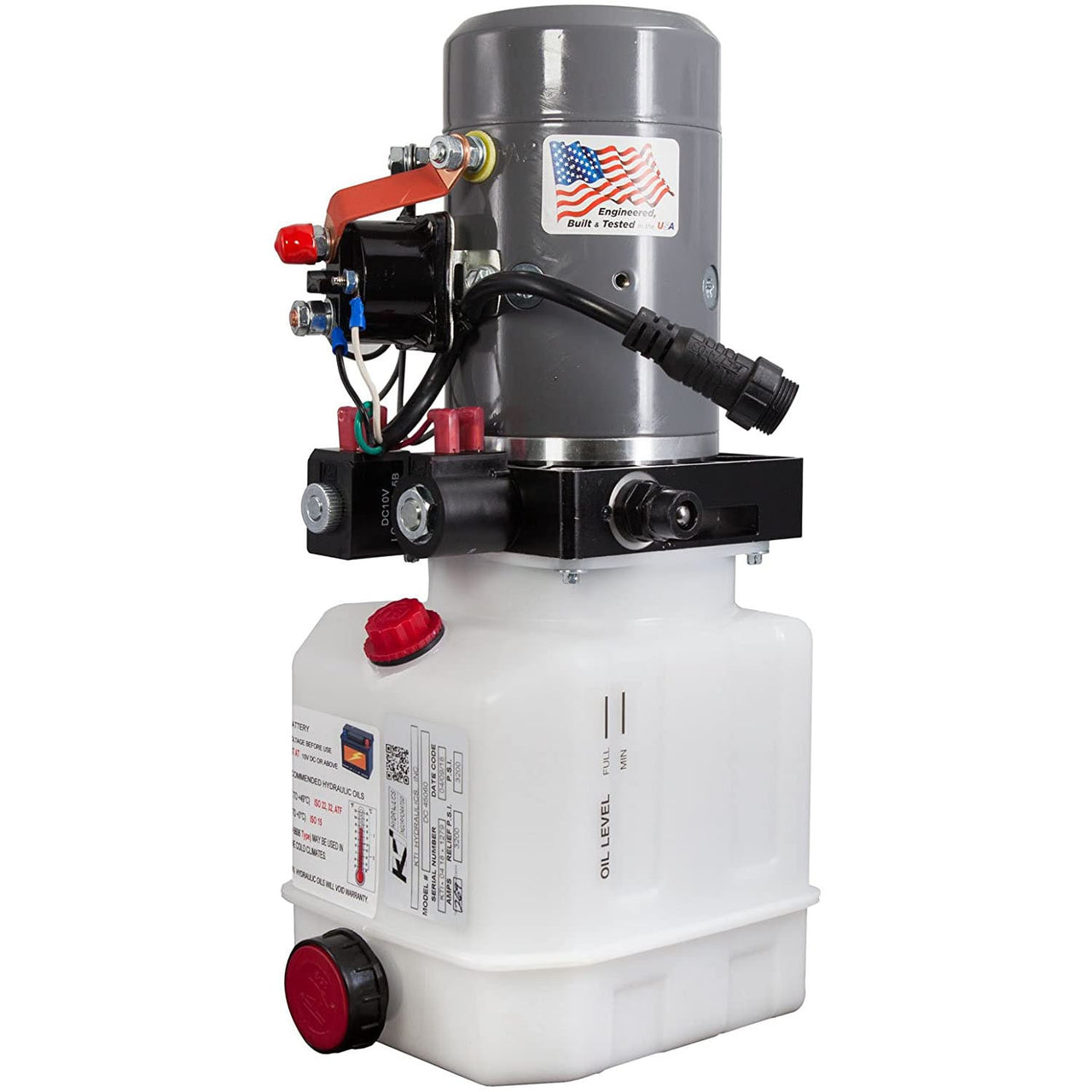 Hydraulic Pump, Dual Action w/Remote & 6qt Tank