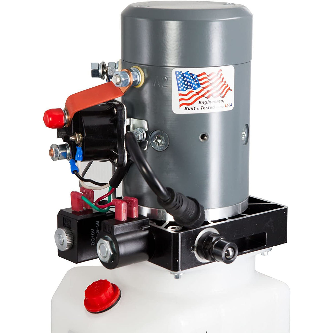 Hydraulic Pump, Dual Action w/Remote & 6qt Tank