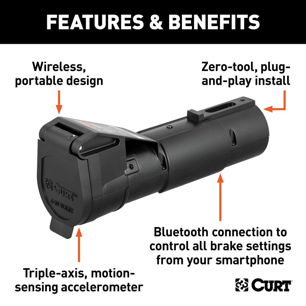 Contrôleur de frein de remorque mobile Echo, 7 voies, connexion Bluetooth pour smartphone