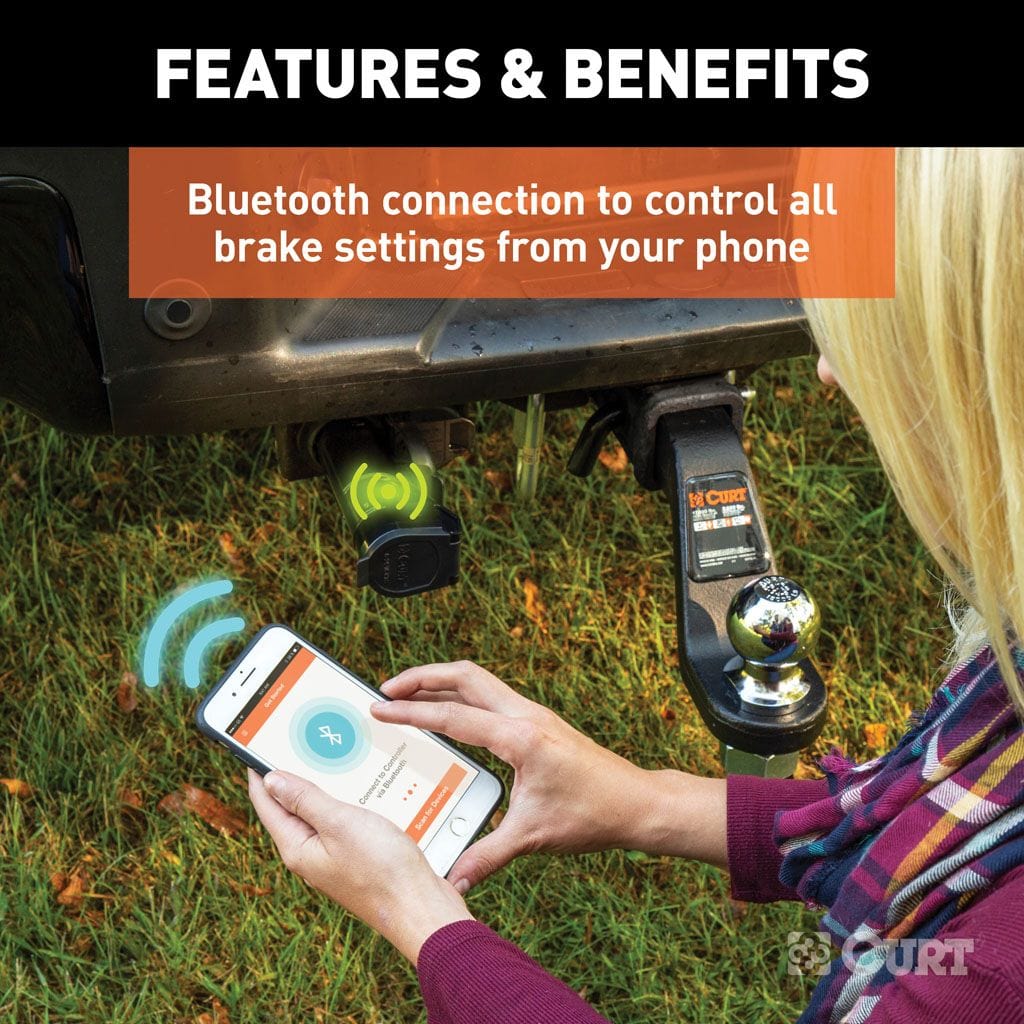 Contrôleur de frein de remorque mobile Echo, 7 voies, connexion Bluetooth pour smartphone