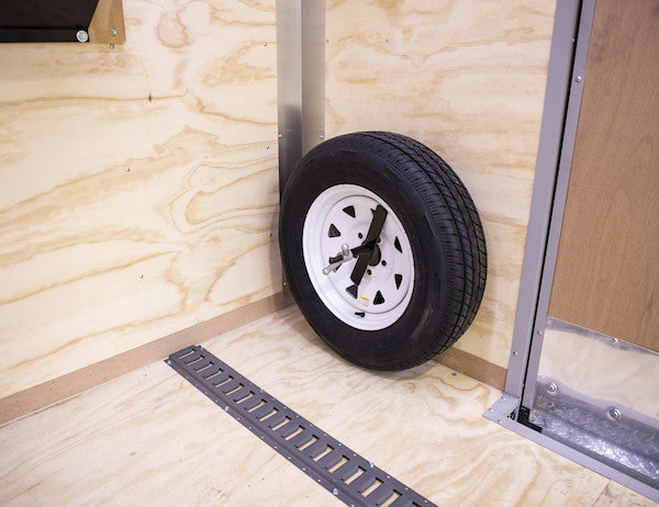 Spare Tire Carrier For Enclosed Trailers