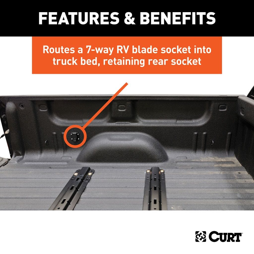 7' Custom Wiring Harness Extension (Adds 7-Way RV Blade to Truck Bed, – PJ  Trailers Canada, Inc.