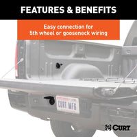 Thumbnail for 7' Custom Wiring Harness Extension (Adds 7-Way RV Blade to Truck Bed, Packaged)