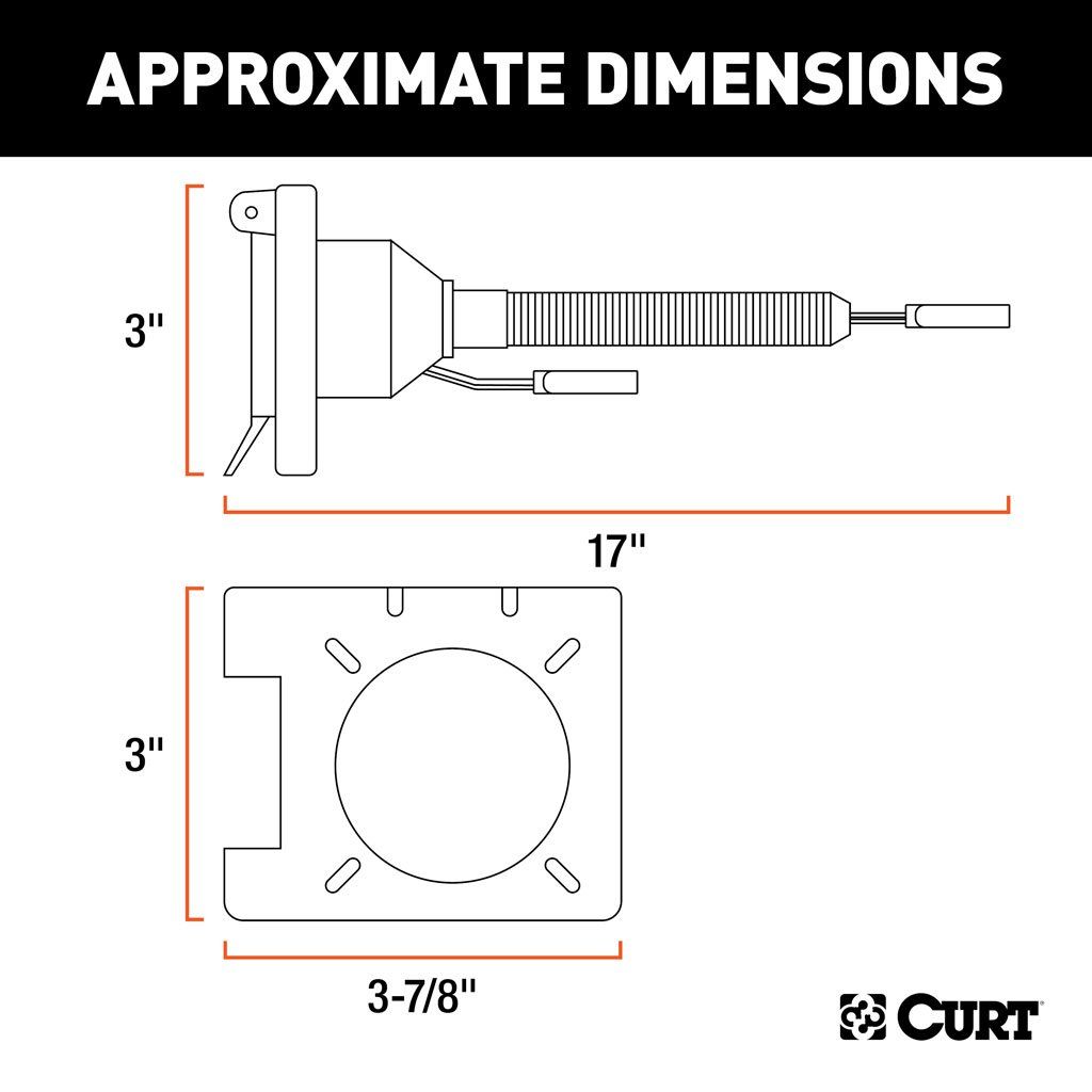 Dual-Output Electrical Adapter with Tester (Adds 7-Way RV Blade to 4-Way Flat)