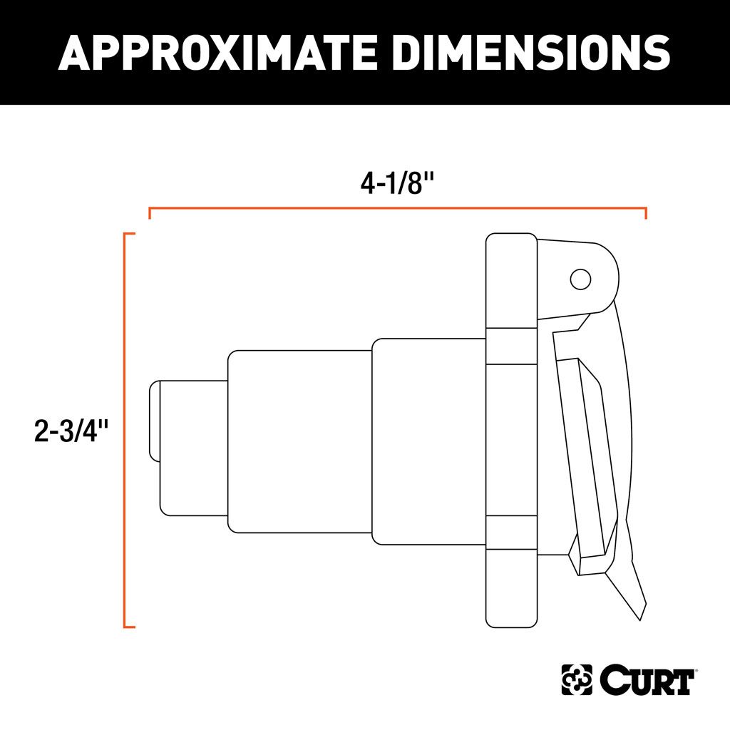 7-Way RV Blade Connector Socket (Vehicle Side, Packaged)