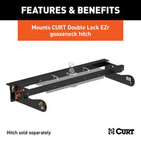 Thumbnail for Double Lock EZr Gooseneck Install Brackets, Select Silverado, Sierra 2500, 3500