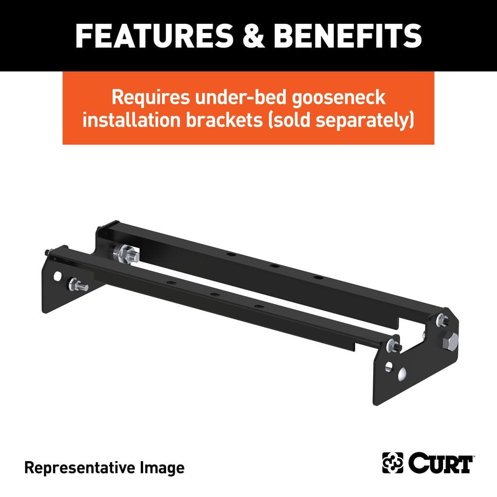 Over-Bed Flat Plate Gooseneck Hitch