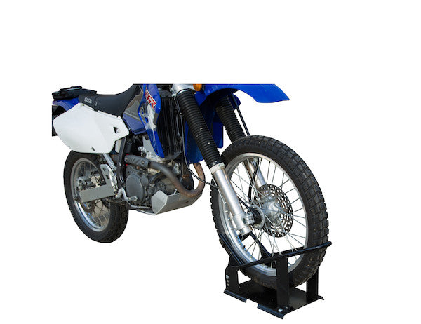 Steel Motorcycle Wheel Chock with Drive-in Lock