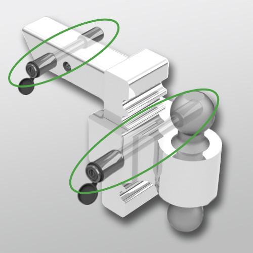 Stainless Steel Lock Set for Rapid Hitch ONLY -fits 2" & 2-1/2" receivers Receiver Lock Andersen 