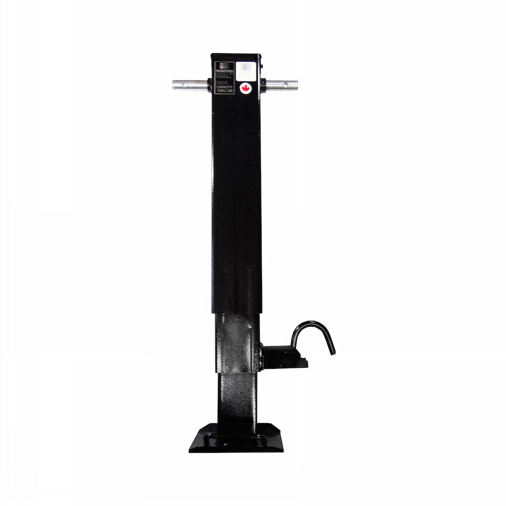 Drop Leg Side Wind, Spring Loaded, Side Pin Jack - 15K Drop Leg Jack Ironworks Industries 