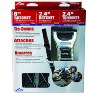 Thumbnail for Heavy Duty Motorsports Ratchet Strap with Soft Ties Straps S-Line 
